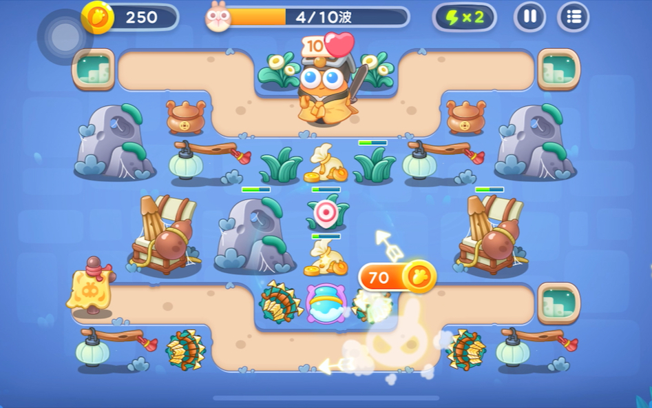 保卫萝卜4 阿波道长 第18关 全清