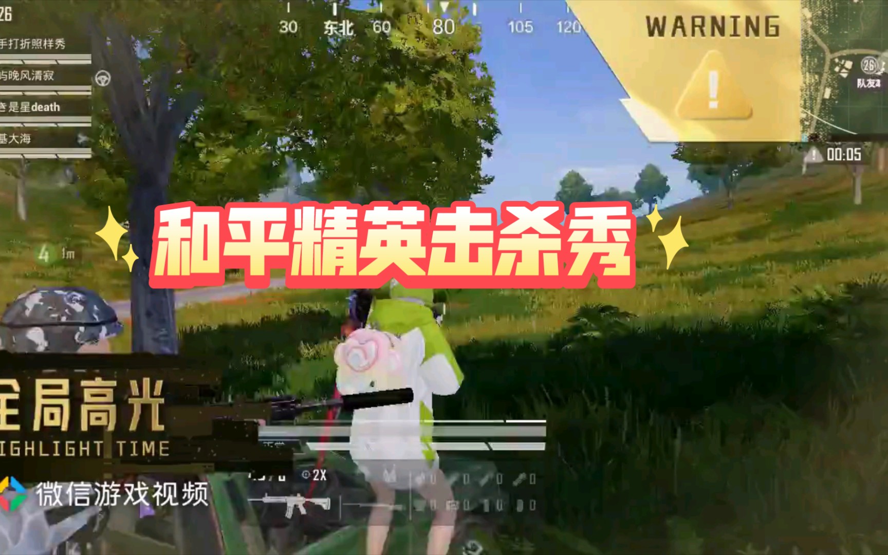 和平精英击杀秀