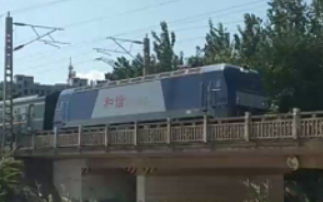 你怎么不鸣笛呢? 本务:HXD3C0937 配属:京局石段 牵引客车K1396次(温州—太原)定陶站1道出站 去田水井站方向哔哩哔哩bilibili