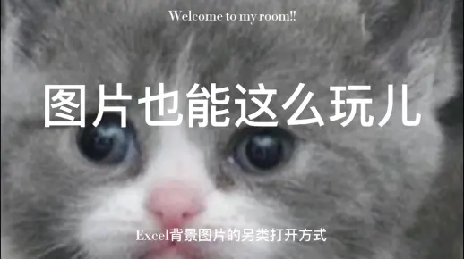 Excel表格文件背景图片另类玩法   python