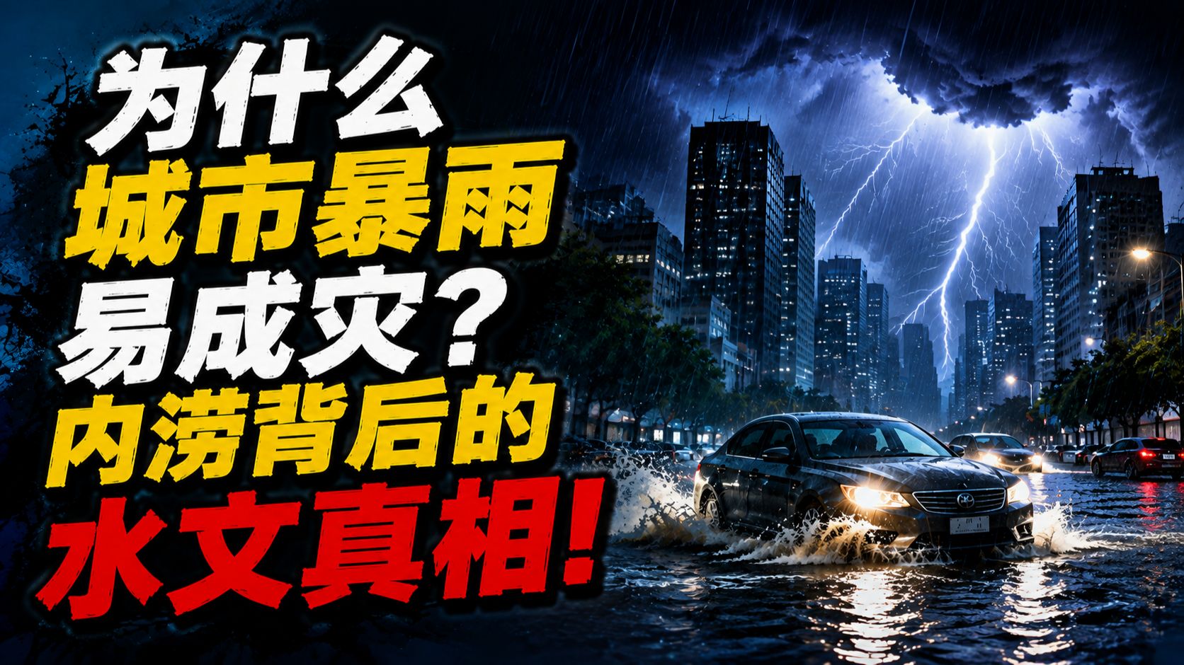 为什么城市暴雨易成灾？内涝背后的水文真相！