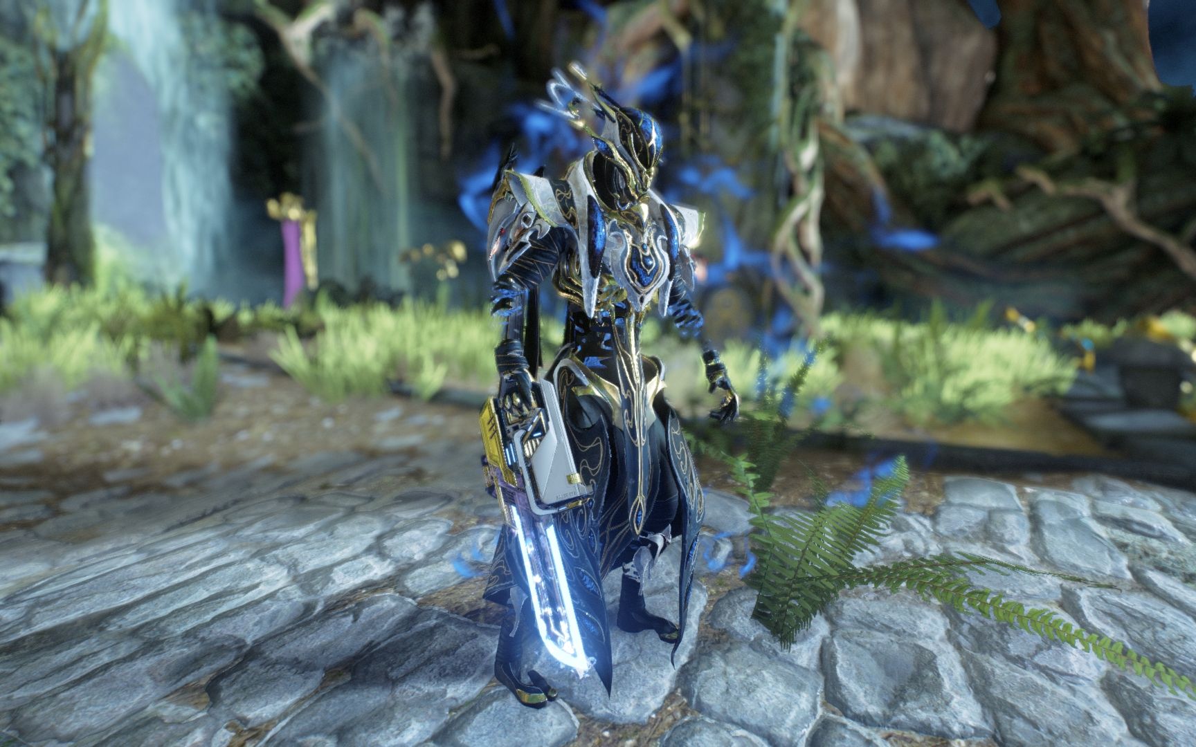 [游铭霖]warframe配色-诡计之刃湛蓝枪刃
