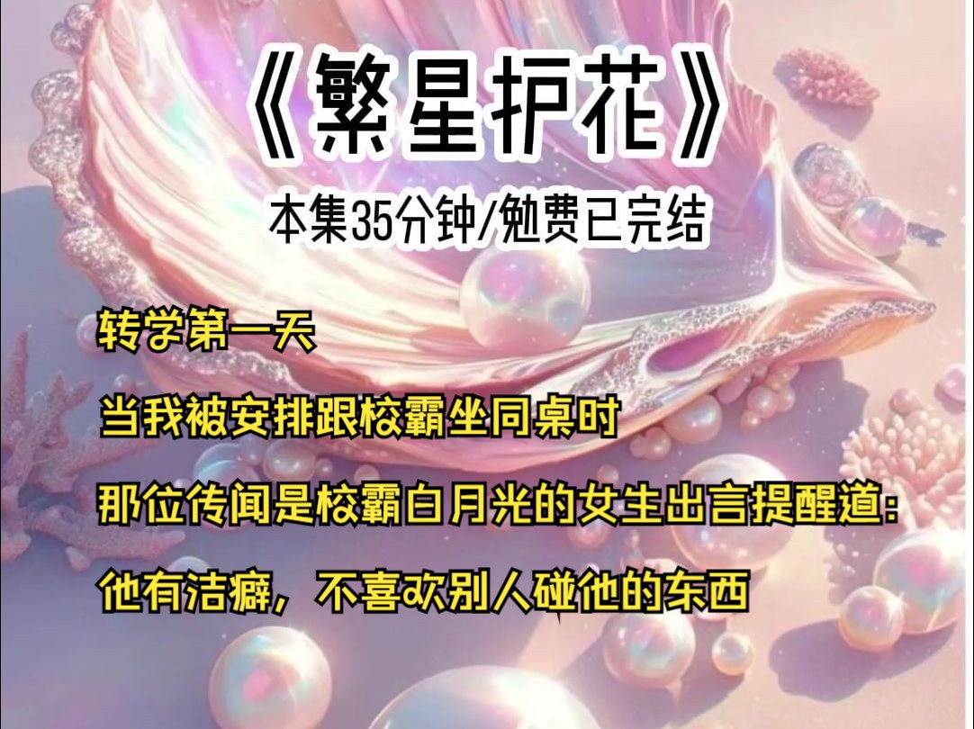 转学第一天,当我被安排跟校霸坐同桌时,那位传闻是校霸白月光的女生出言提醒道:他有洁癖,不喜欢别人碰他的东西,哔哩哔哩bilibili