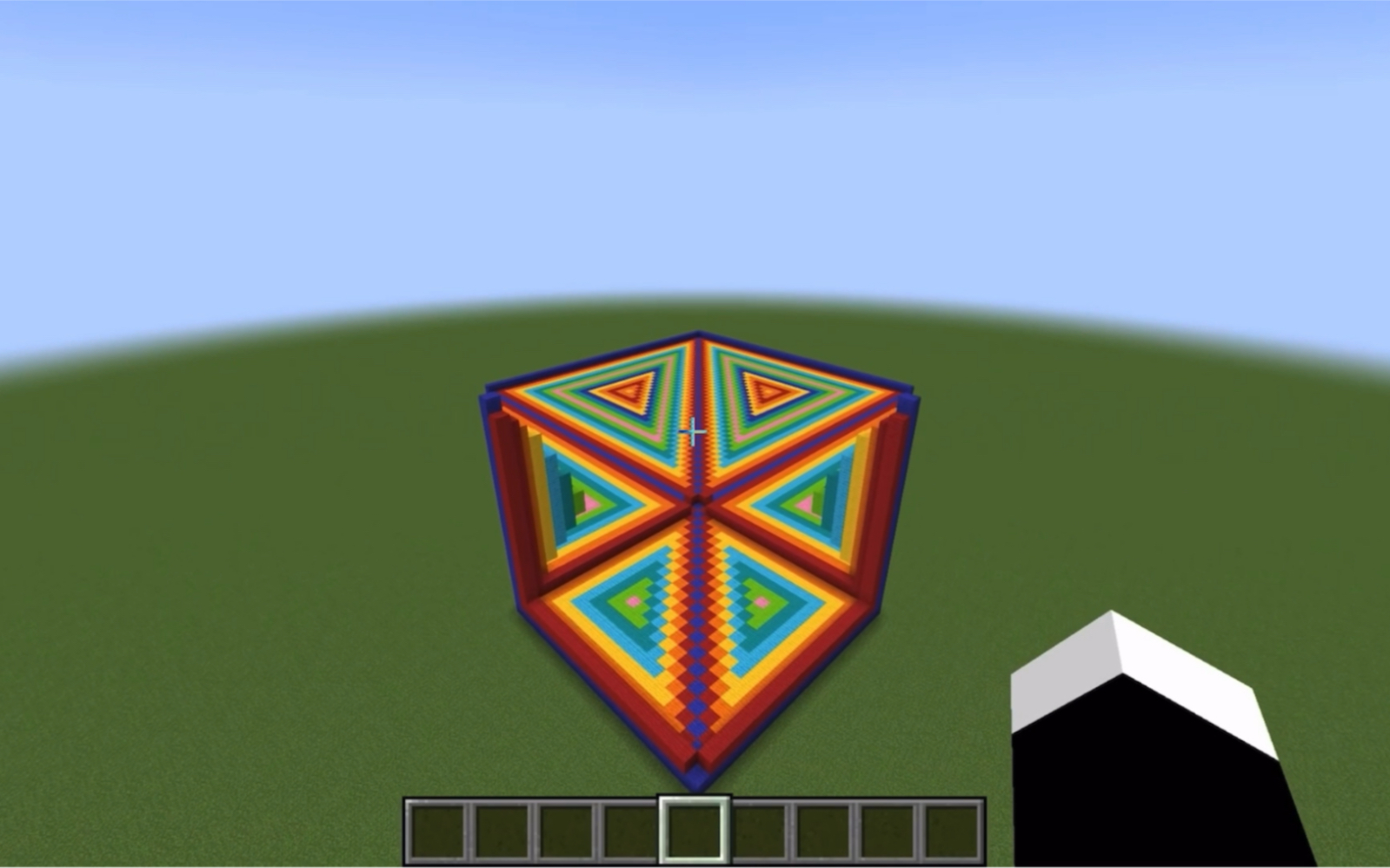 我的世界3d立体彩虹方块