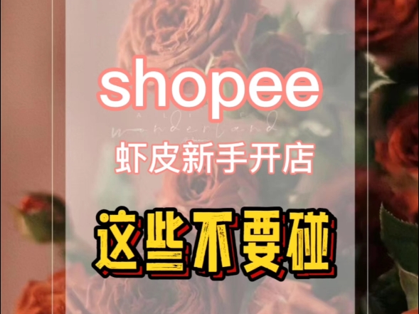 新手小白做跨境电商虾皮shopee这些不能碰哔哩哔哩bilibili