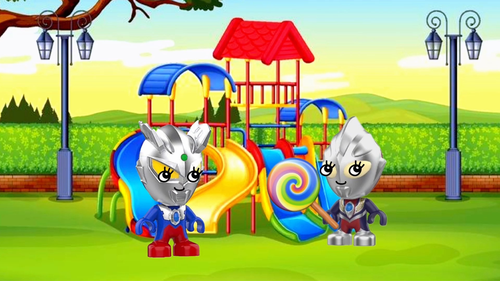 奥特曼启蒙早教玩具动画:小奥特曼在一起玩捉迷藏,真是太有趣了