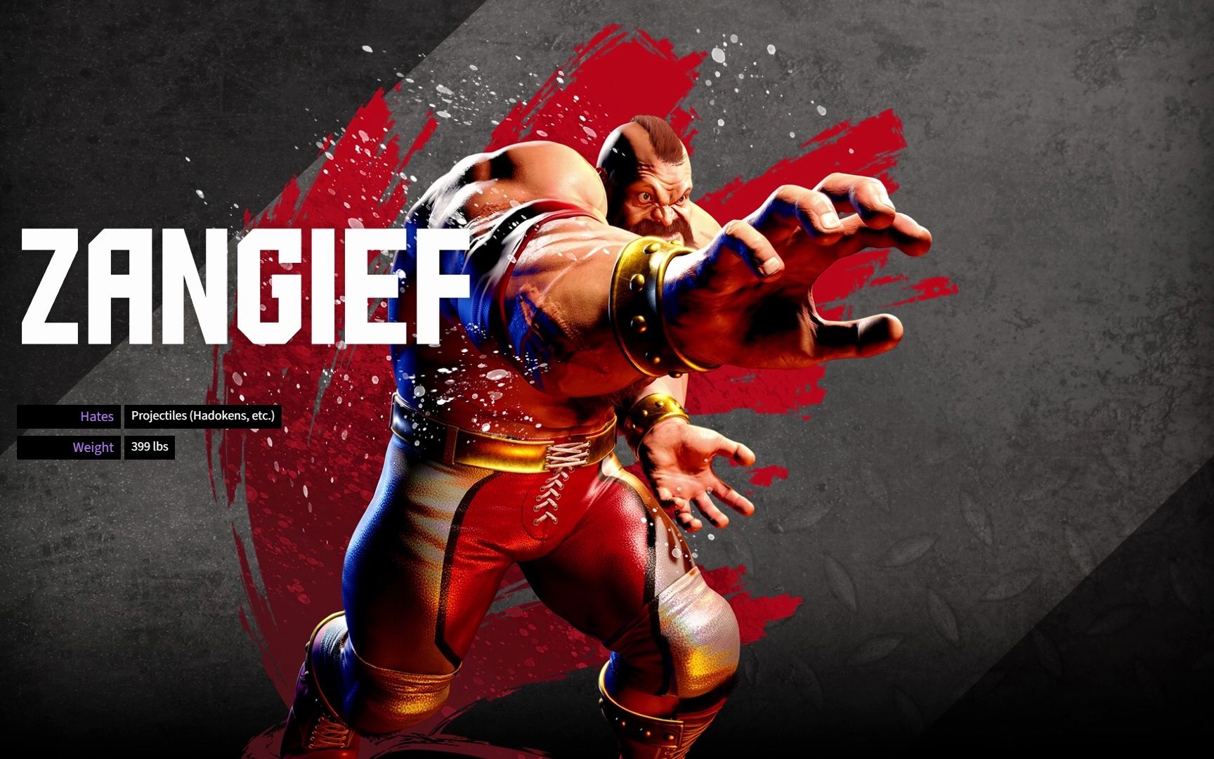 街霸6/sf6 桑吉尔夫/zangief bgm r.e.d. 加长版