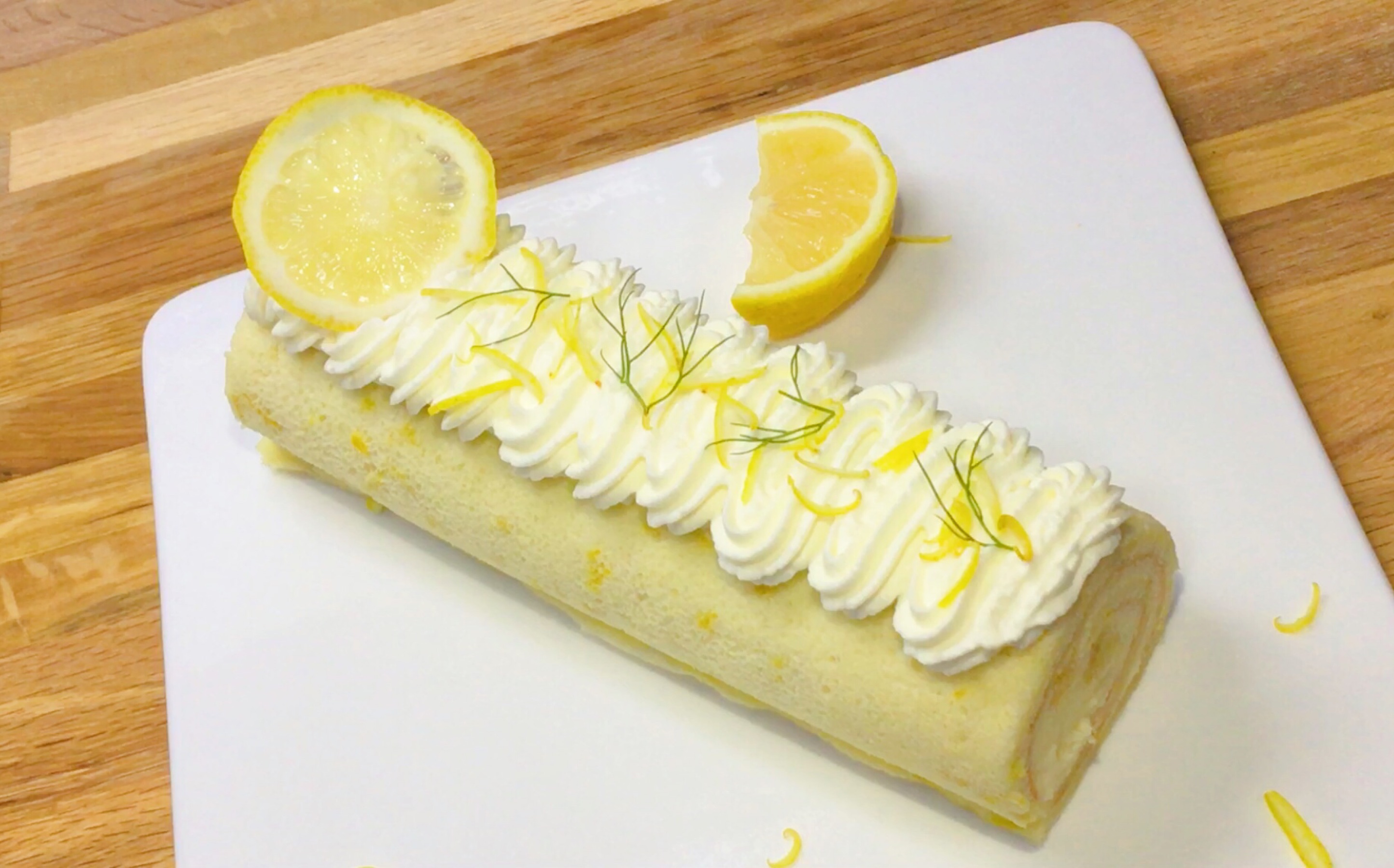 我是柠檬精,酸酸甜甜的【柠檬蛋糕卷】