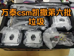 Tải video: 万泰第六批CSM凯撒到货了，品控是真不行，等下一批吧。