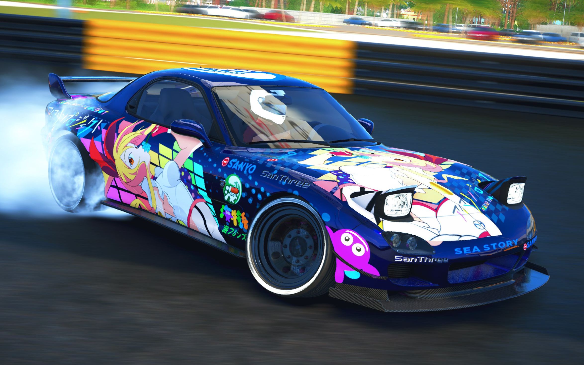 活动  【4k/全程丝滑】rx7痛车漂移