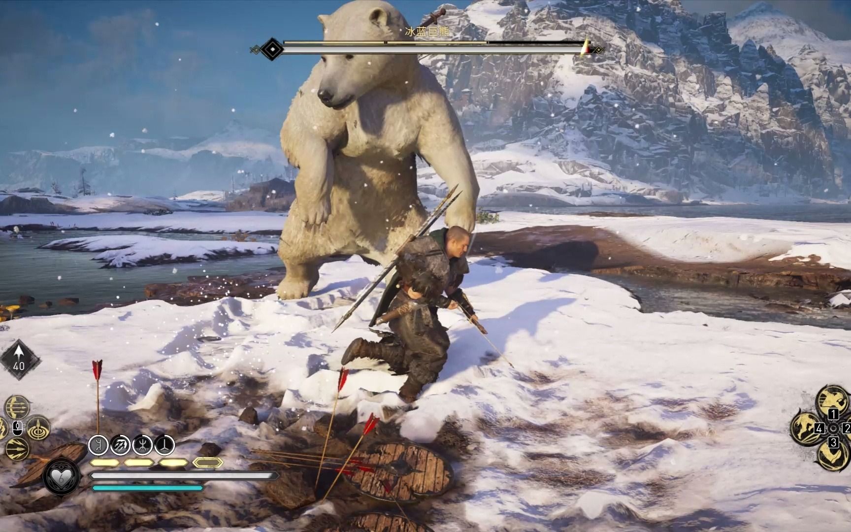 刺客信条英灵殿结后余生霍达菲尔克传奇动物冰蓝巨熊位置