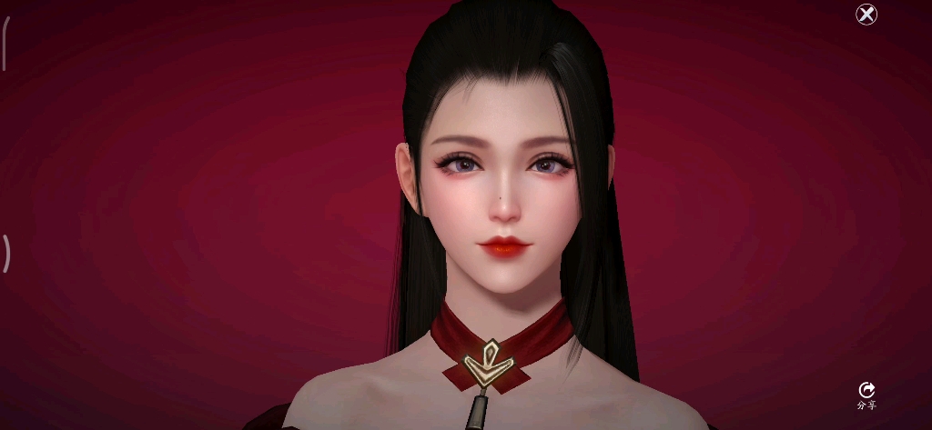 黑皮美人【天涯明月刀手游捏脸】可以妖原创//冷艳古典系精致御姐黑色