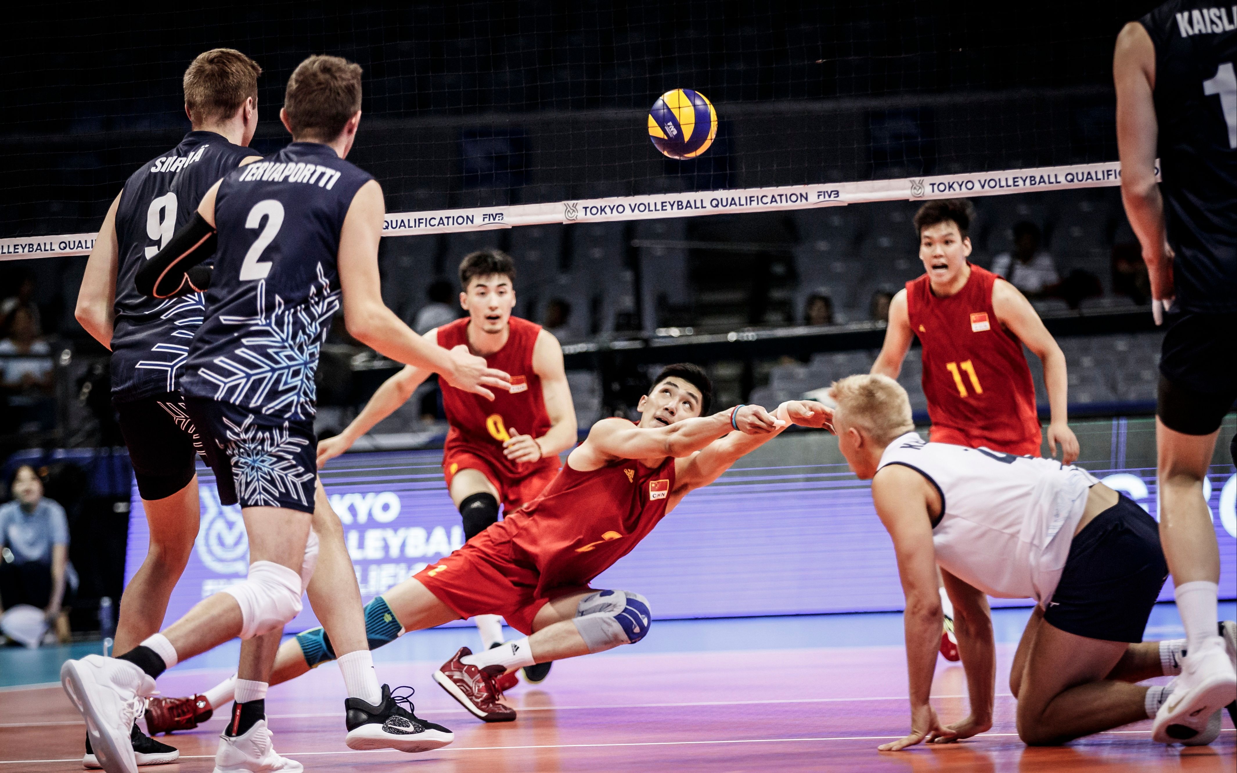 2020年东京奥运会男排资格赛中国vs芬兰20190809