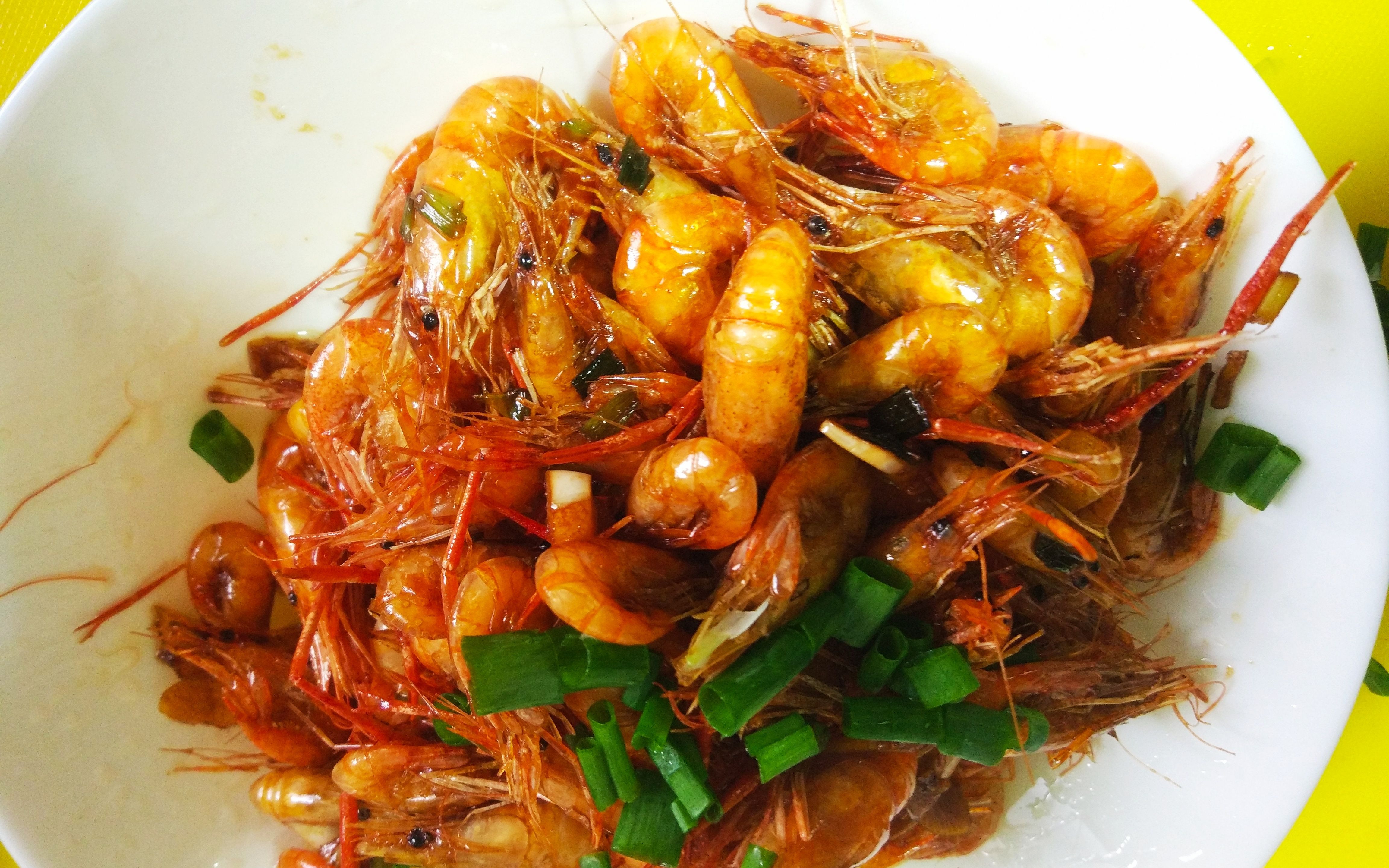 油爆河虾,经典老菜,虾肉熟而不老虾壳脆而不焦