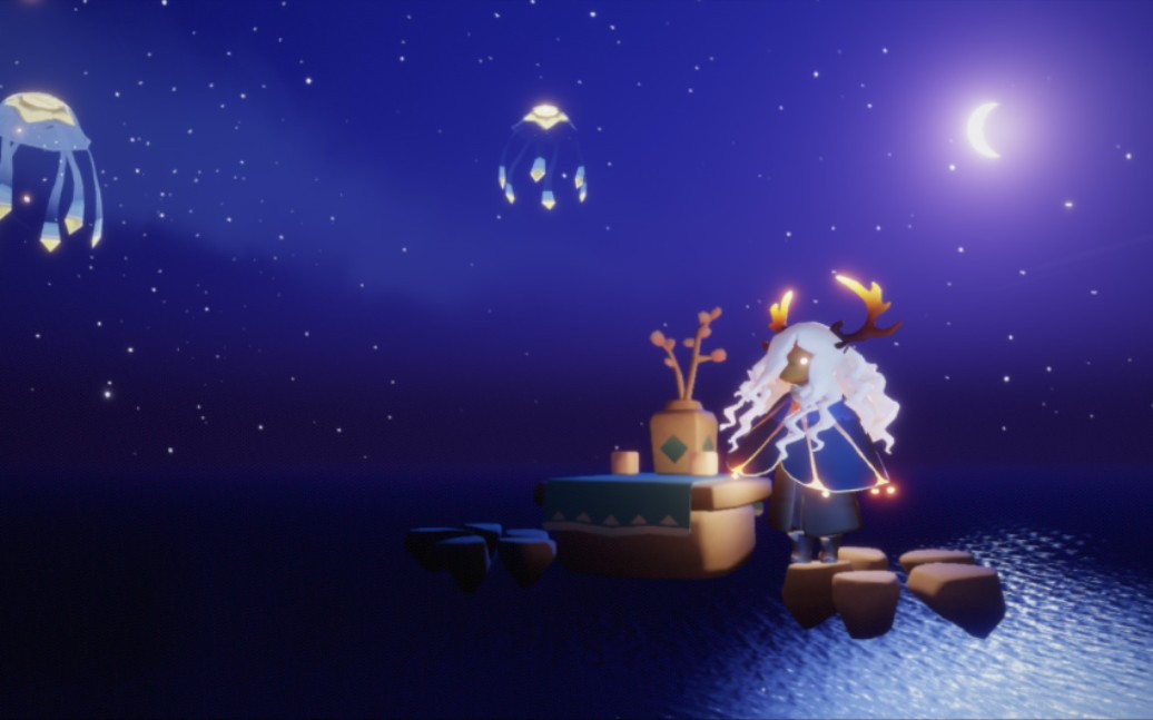 光遇打卡水母星图