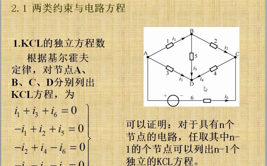 电路分析基础(10)KCL和KVL的独立方程个数哔哩哔哩bilibili