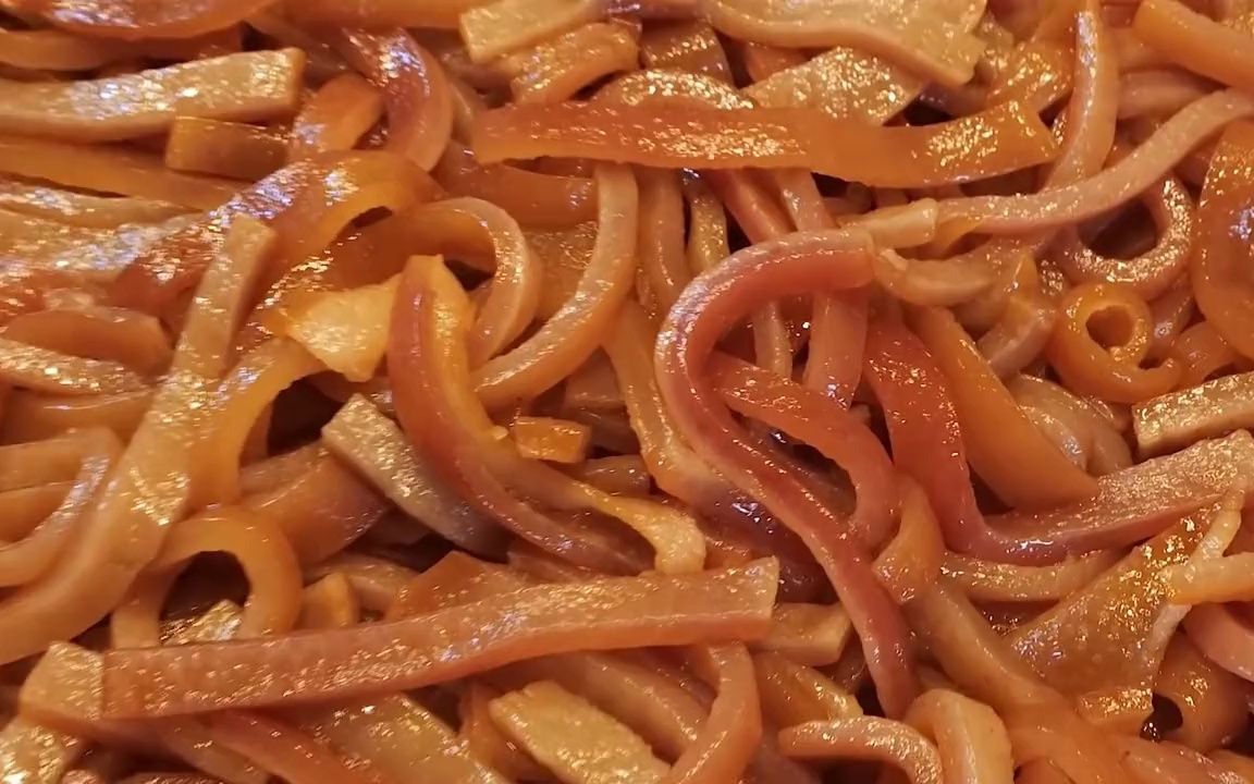 韩版卤味,满满的胶原蛋白,猪皮猪脚-韩国街头美食