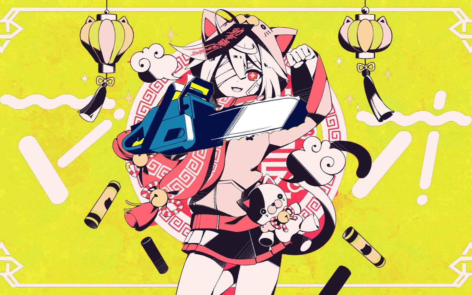 【まふまふx怪力熊/mushup】猫和电锯熊『マオ × 精神电锯』