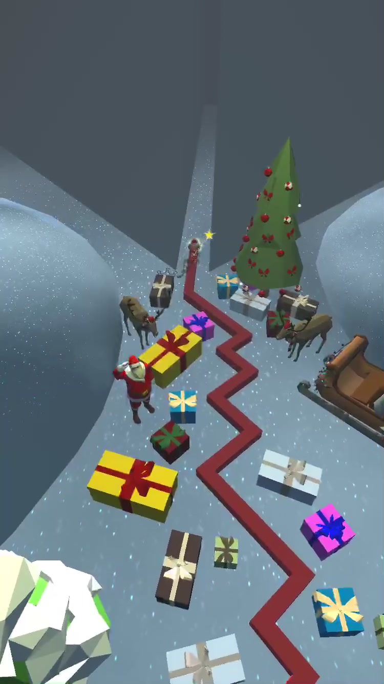 跳舞的线圣诞前夕完美通关滑雪超刺激