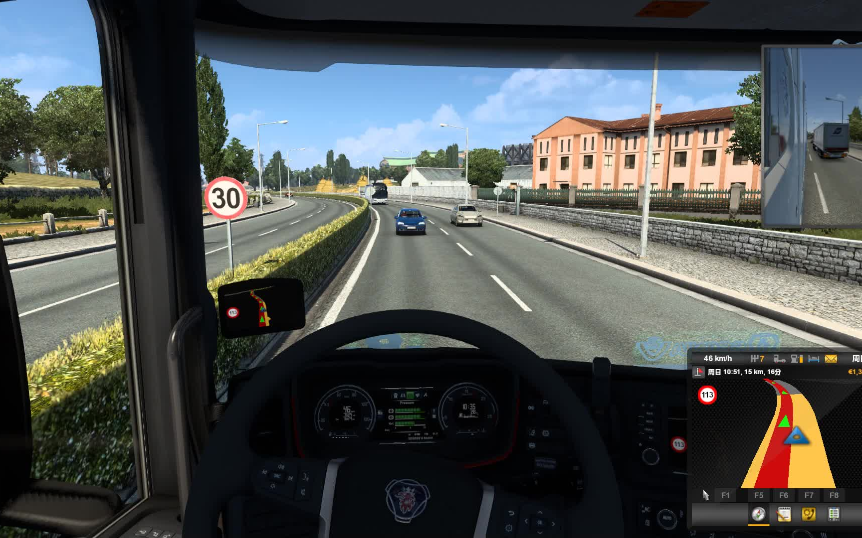 【欧洲卡车模拟2】当你在英国靠右行驶会怎么样