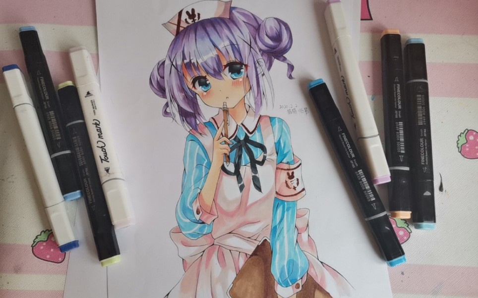 『马克笔手绘』软软糯糯的智乃!awsl