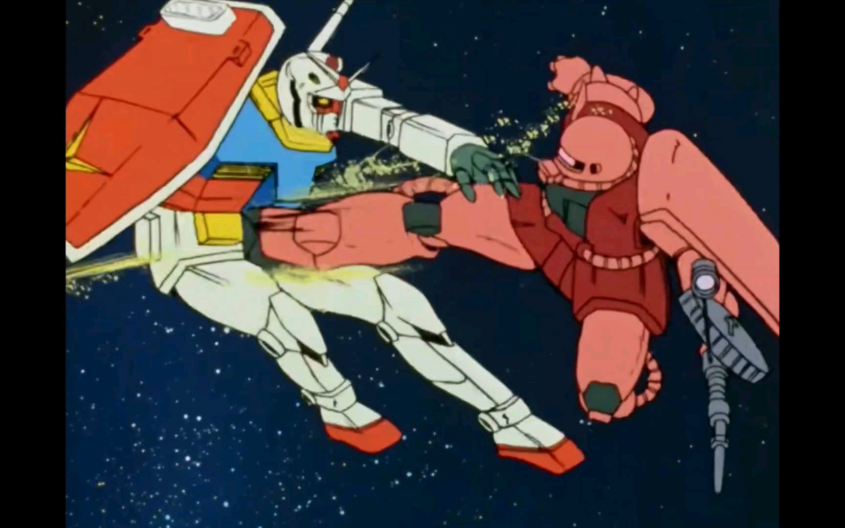 拼豆高达名场景 机动战士高达0079 夏亚飞踢_哔哩哔哩_bilibili