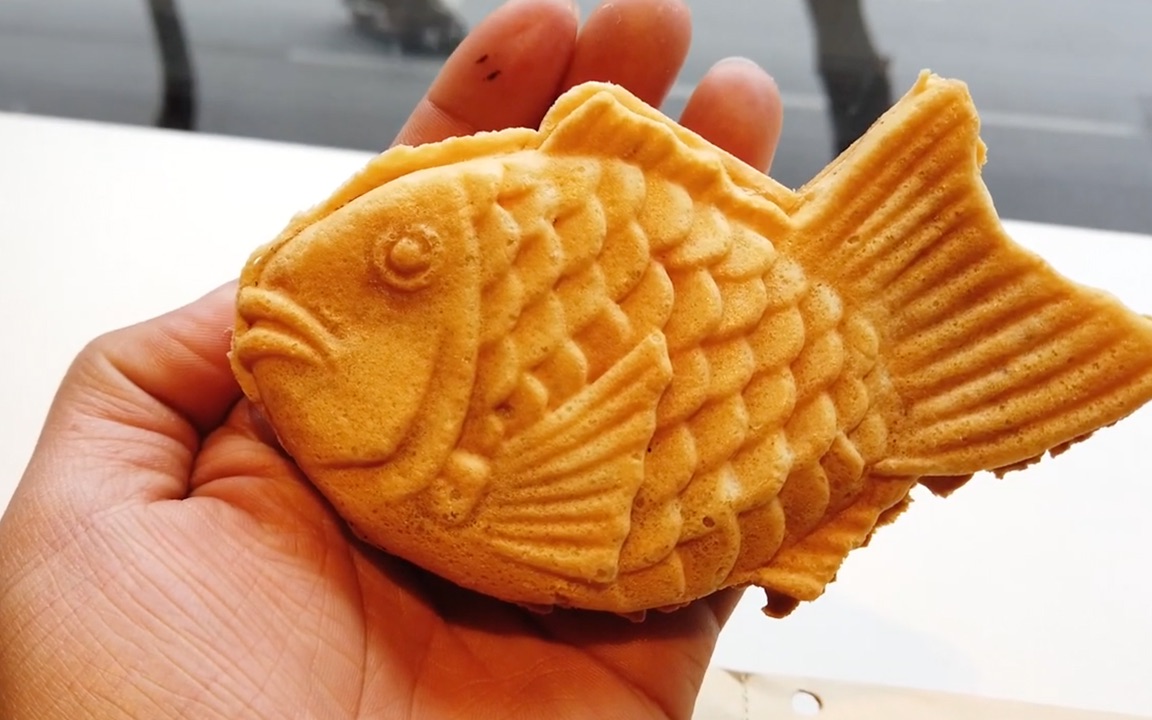 源自日本东京的点心鲷鱼烧たい焼き中国街头小吃