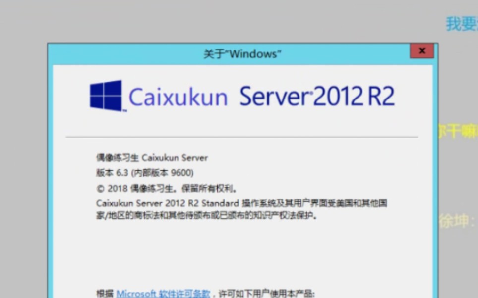 太美的服务器系统  Caixukun Server 2012 R2哔哩哔哩bilibili