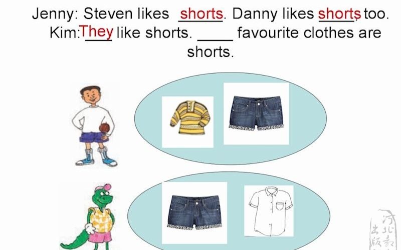 [图]冀教版小学英语-Grade 4 Lesson 20 My Favourite Clothes 王伟华