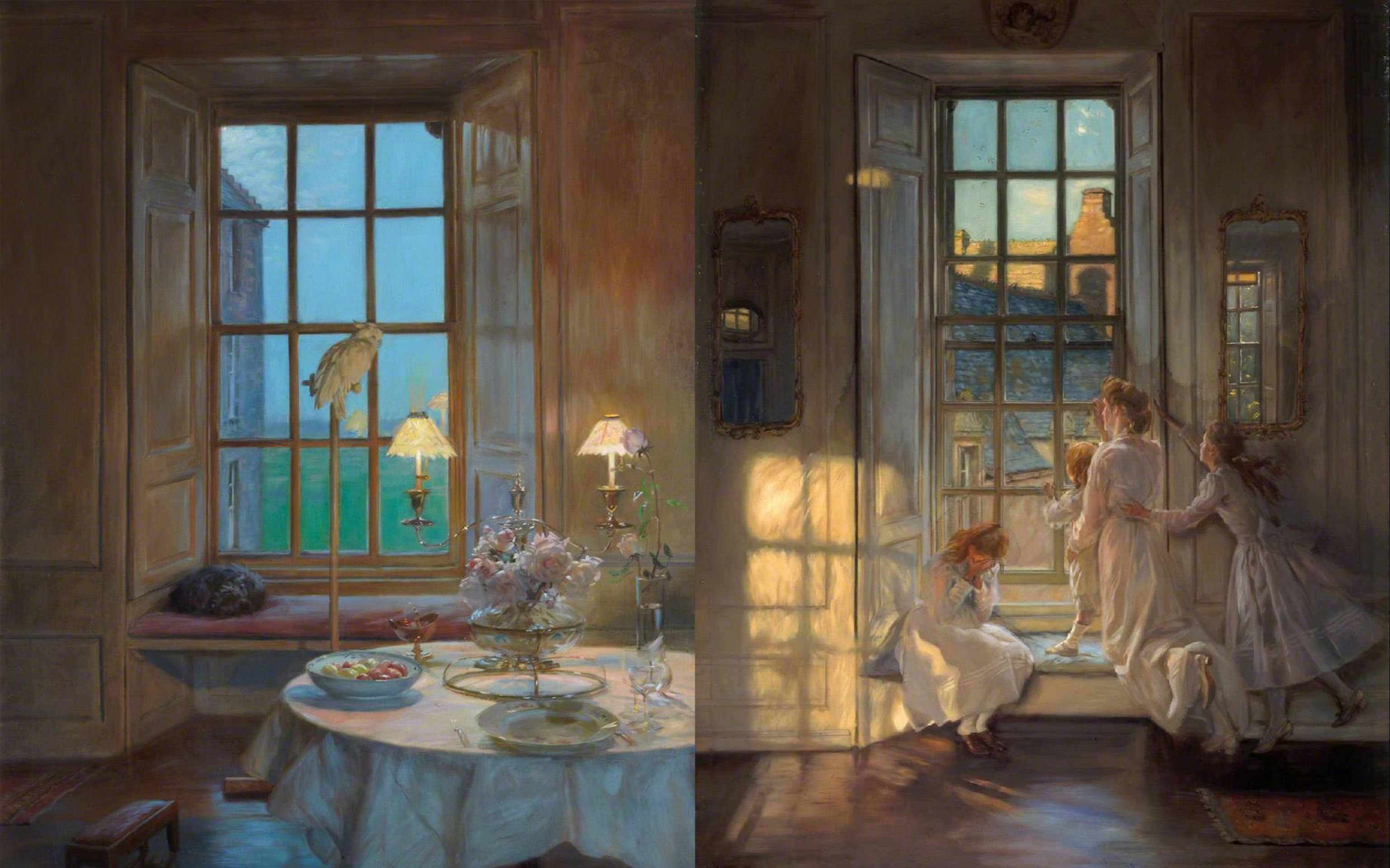 【艺术与审美】晨光熹微,英国艺术家John Henry Lorimer油画作品欣赏哔哩哔哩bilibili