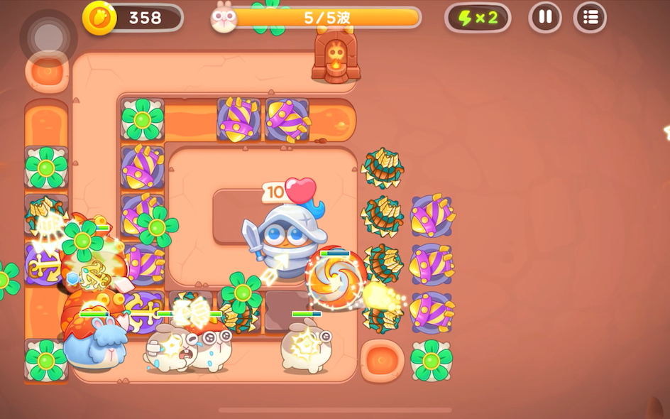 保卫萝卜4 饿龙传说 第24关 全清