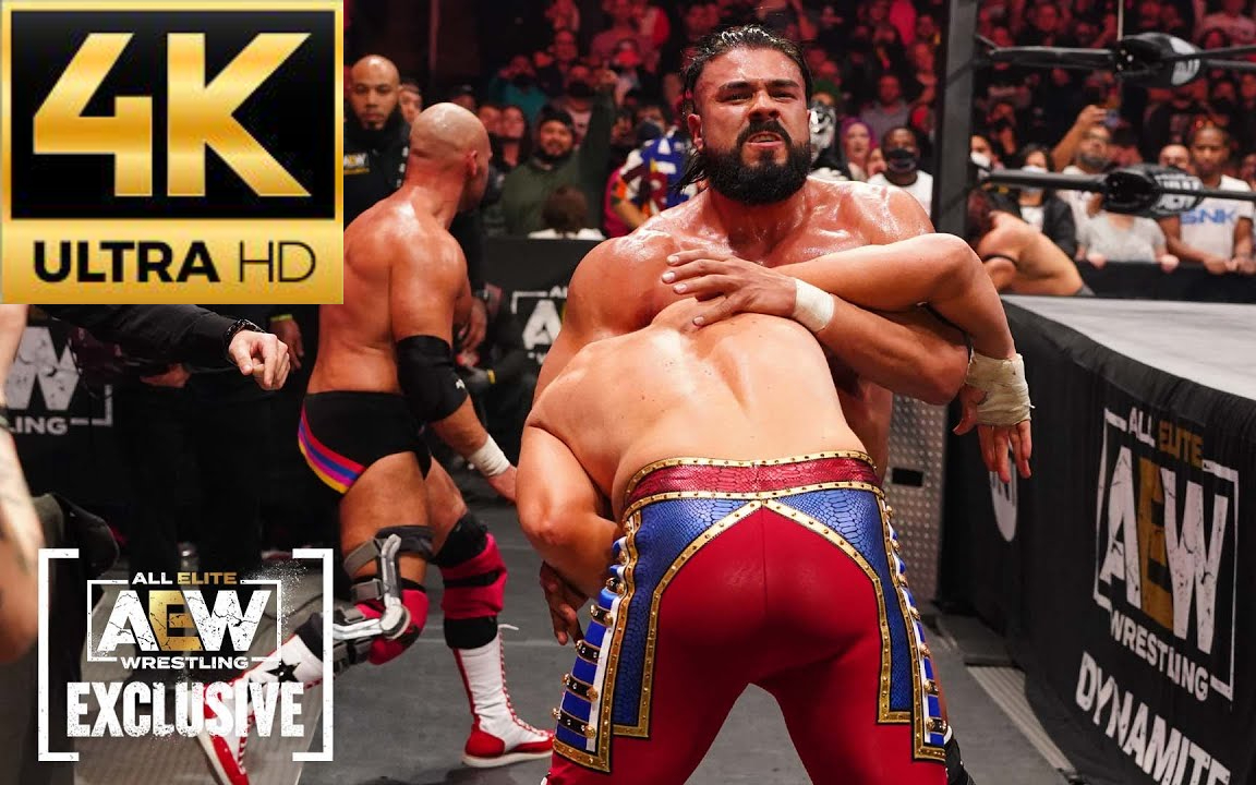 aew超清4k安德雷德在节目的最后攻击科迪罗兹