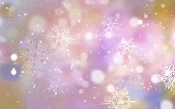 画质超唯美雪花粒子飘落元旦圣诞节儿童节日晚会舞台led背景视频素材