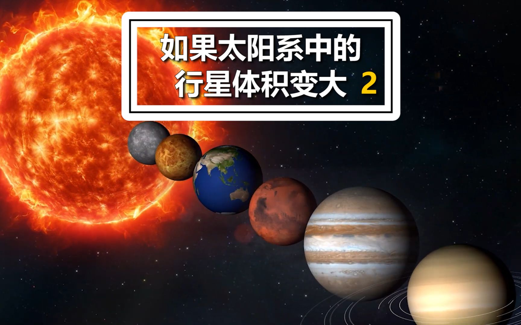 [图]如果太阳系中的行星体积变大 会发生什么