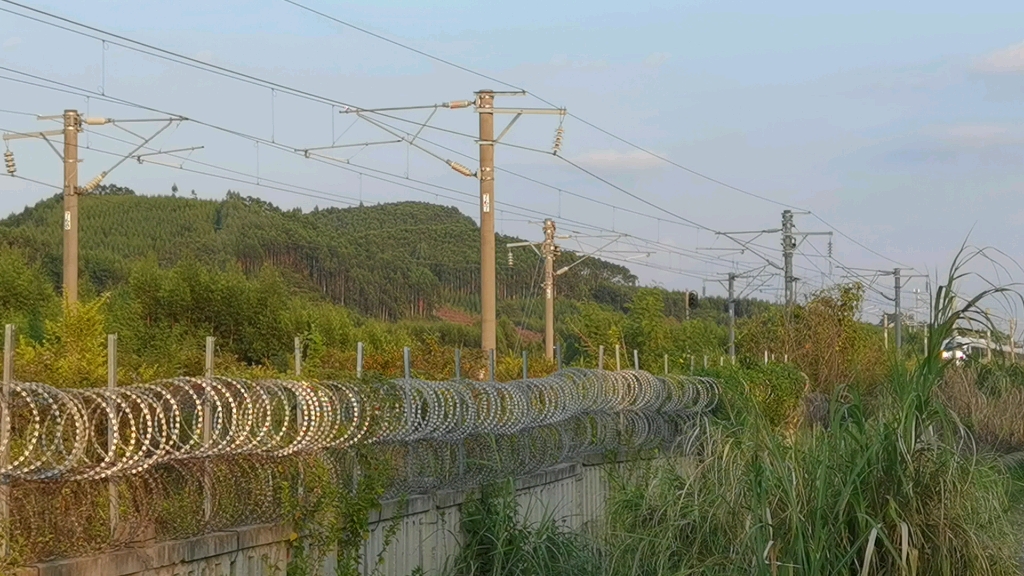 19 成都局crh3a担当d8363(南宁东-百色)进田东北站一道停车办客.