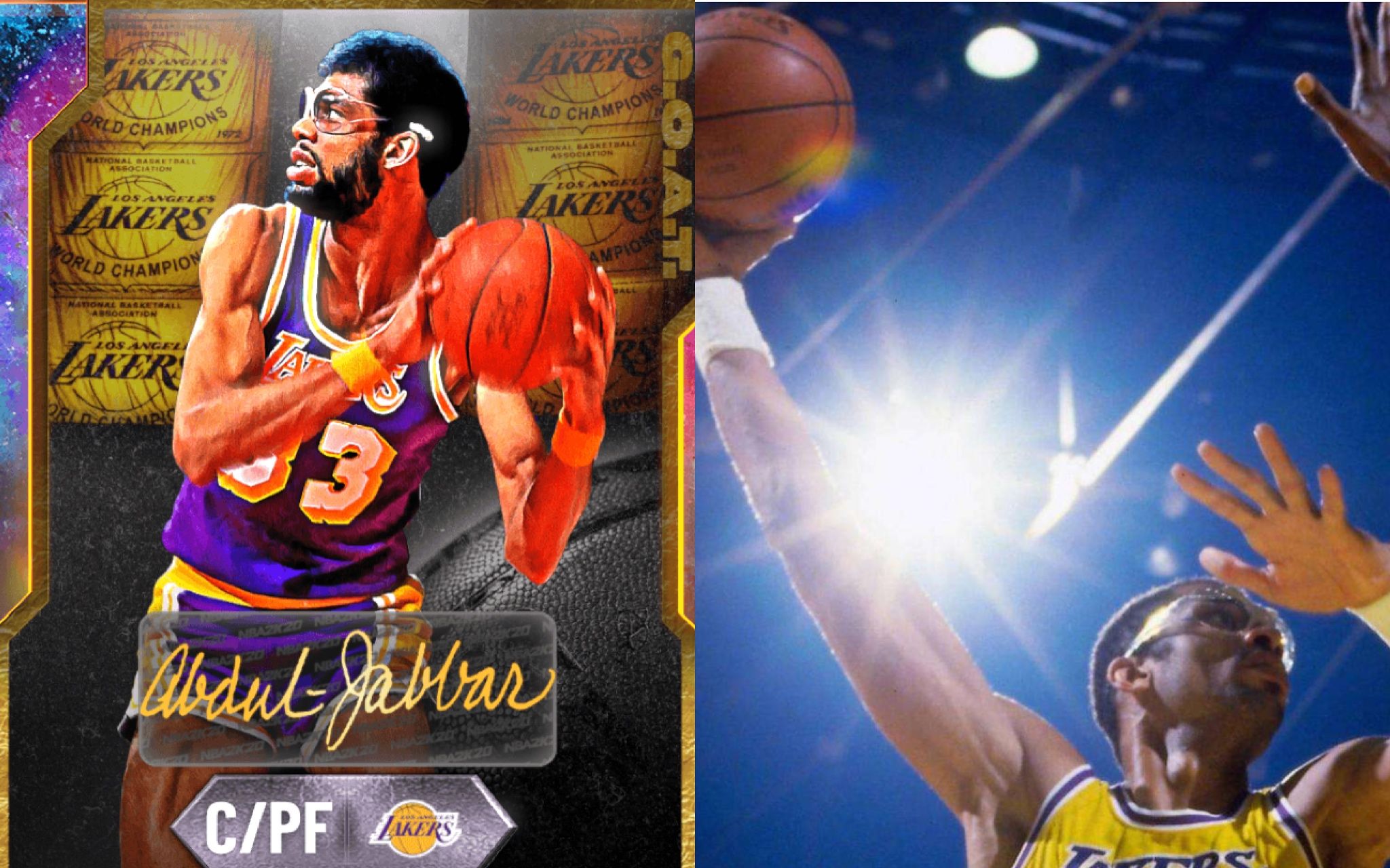 【nba2k20】银河贾巴尔,goat天勾还~有~谁!