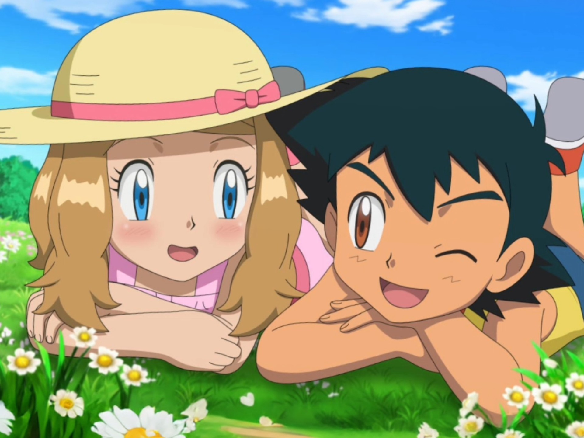 谁能拒绝这么可爱的小智和莎莉娜呢