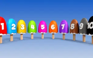 Learn Numbers with Number Ice Cream Popsicles Song - Numbers Songs for Children