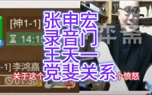 下载视频: 李鸿嘉：张申宏、录音门、官宣、和王天一党斐的关系