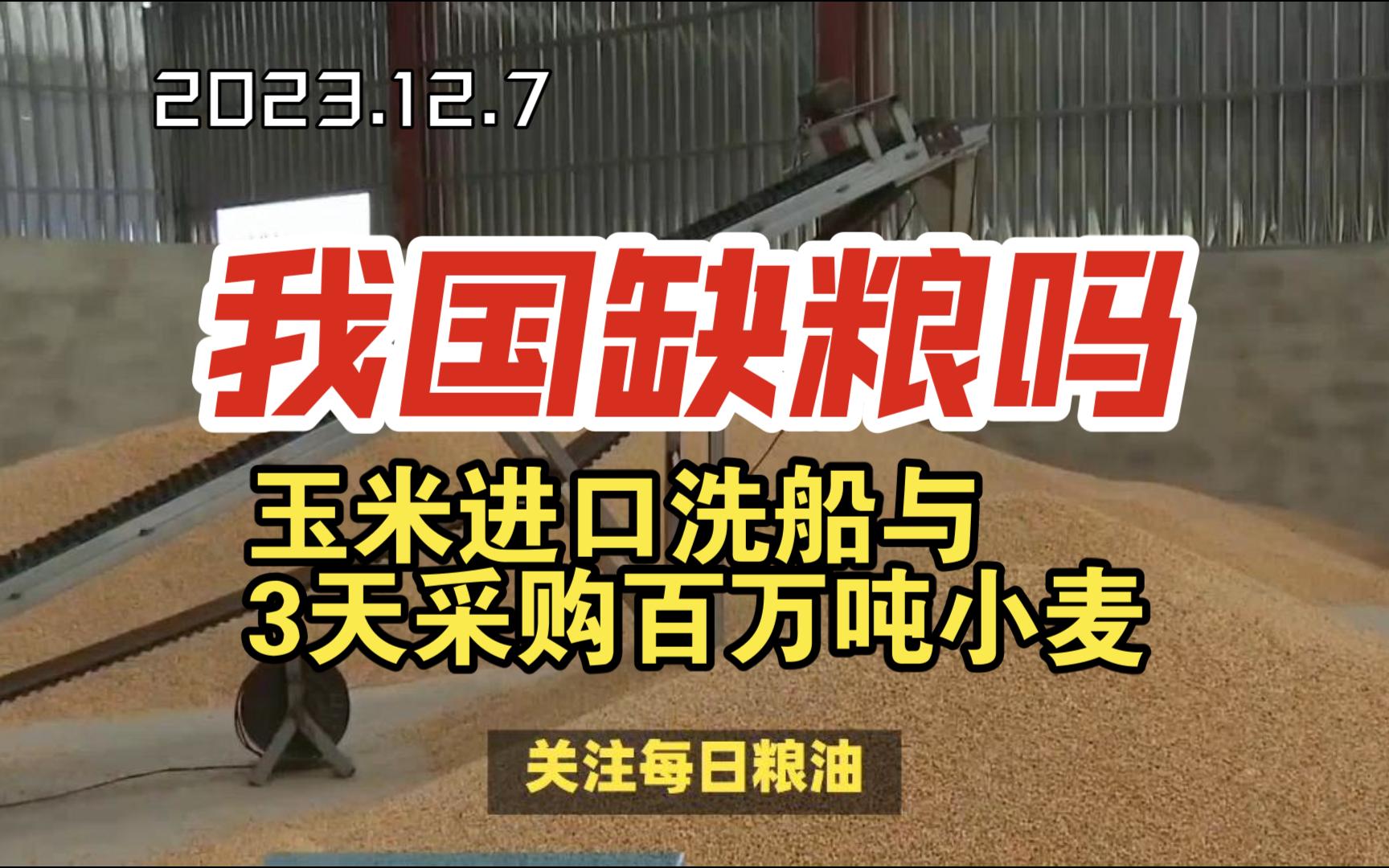 一边需求低于预期我国玉米进口首次出现洗船违约现象,另一边3天采购小麦超百万吨:我国到底缺粮不缺粮?哔哩哔哩bilibili