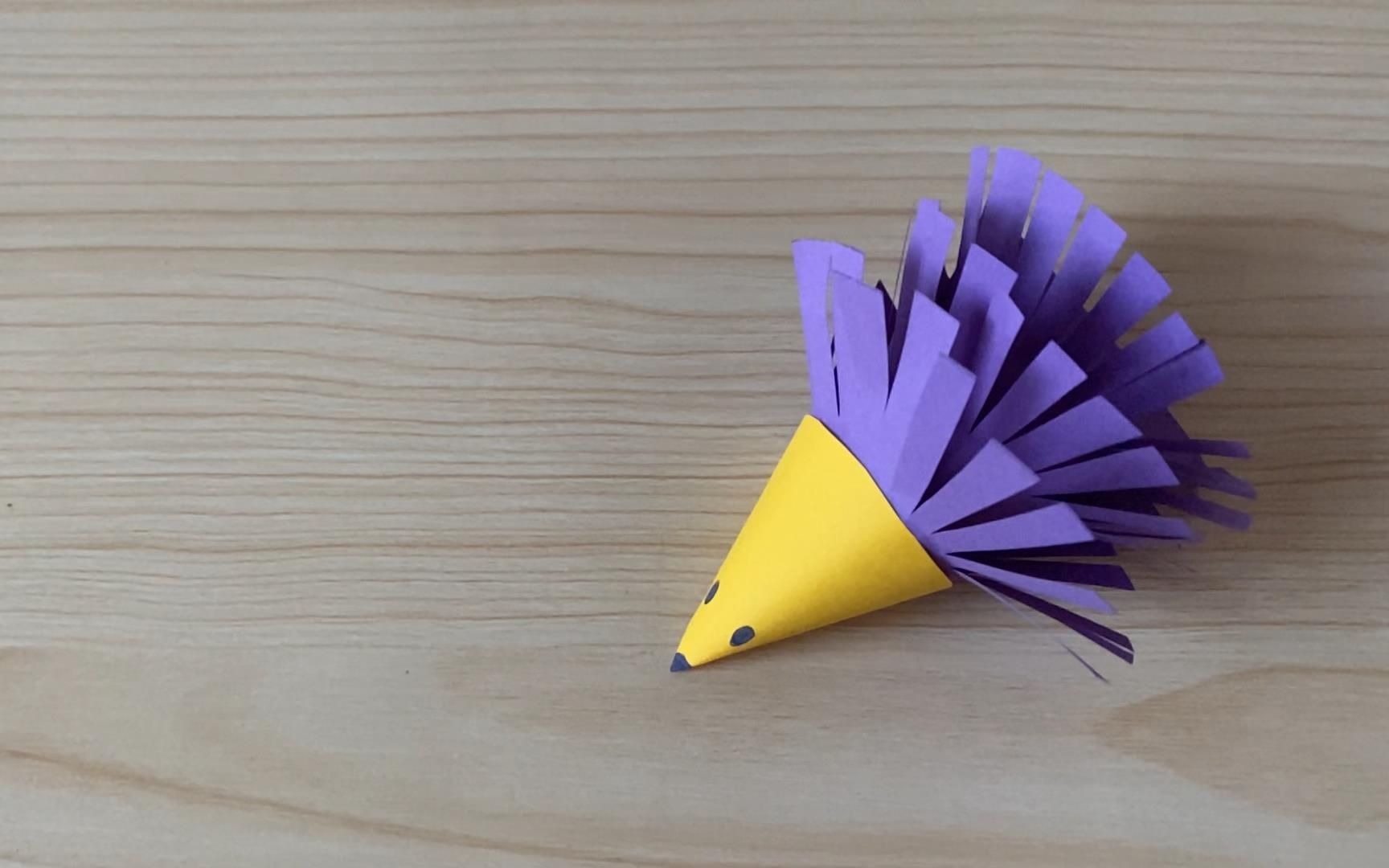 diy手工教学,立体小刺猬的制作方法!