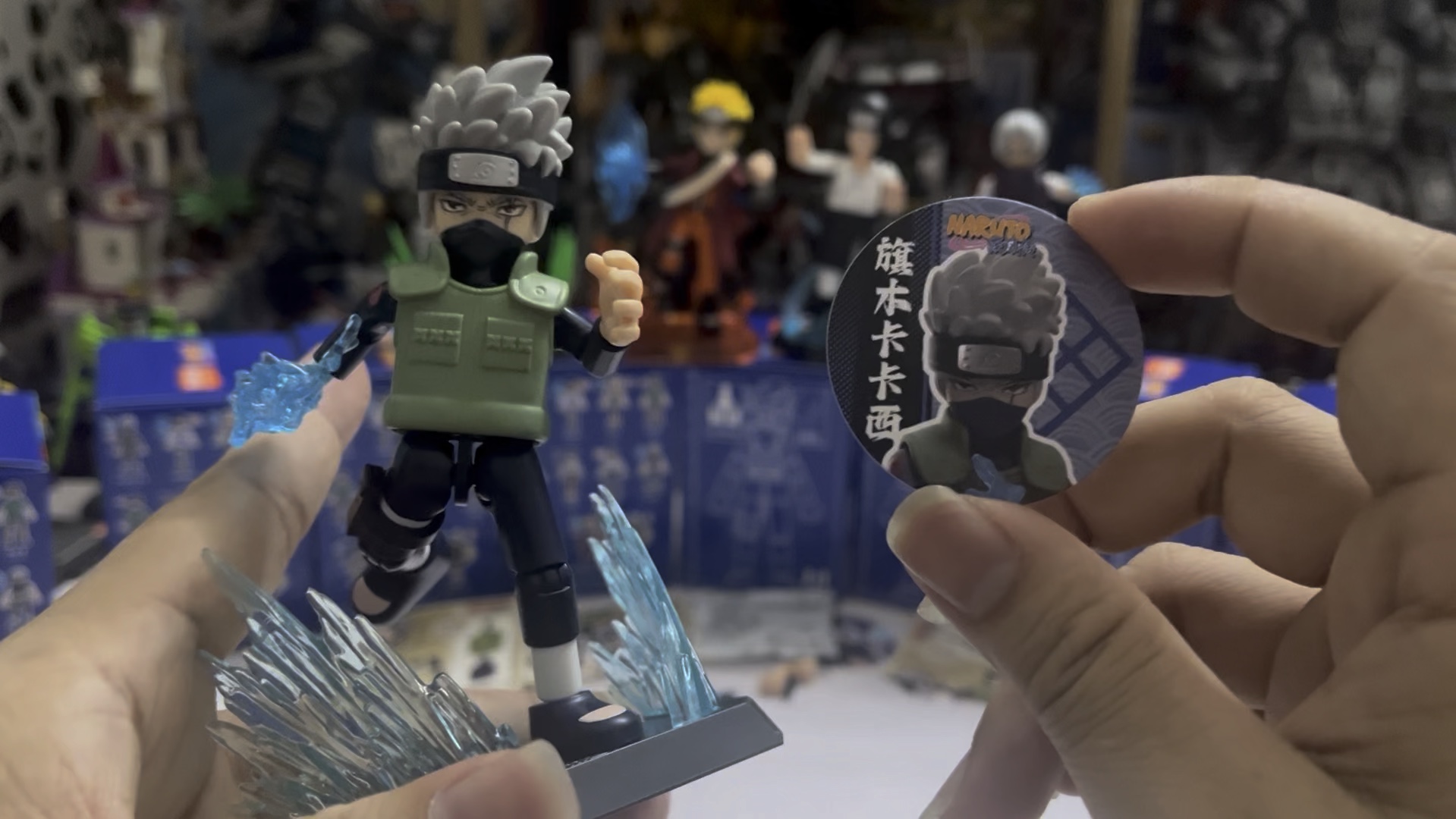 复制忍者旗木卡卡西来咯,布鲁可火影忍者积木人第二弹拆箱