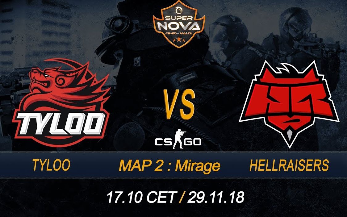 【 SuperNova马其他】HellRaisers vs Tyloo BO2哔哩哔哩bilibili