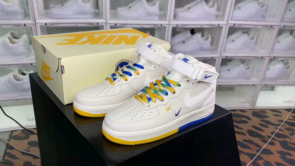 mitchell & ness金州勇士队配色, air force 107 mid qs"lakers"空军