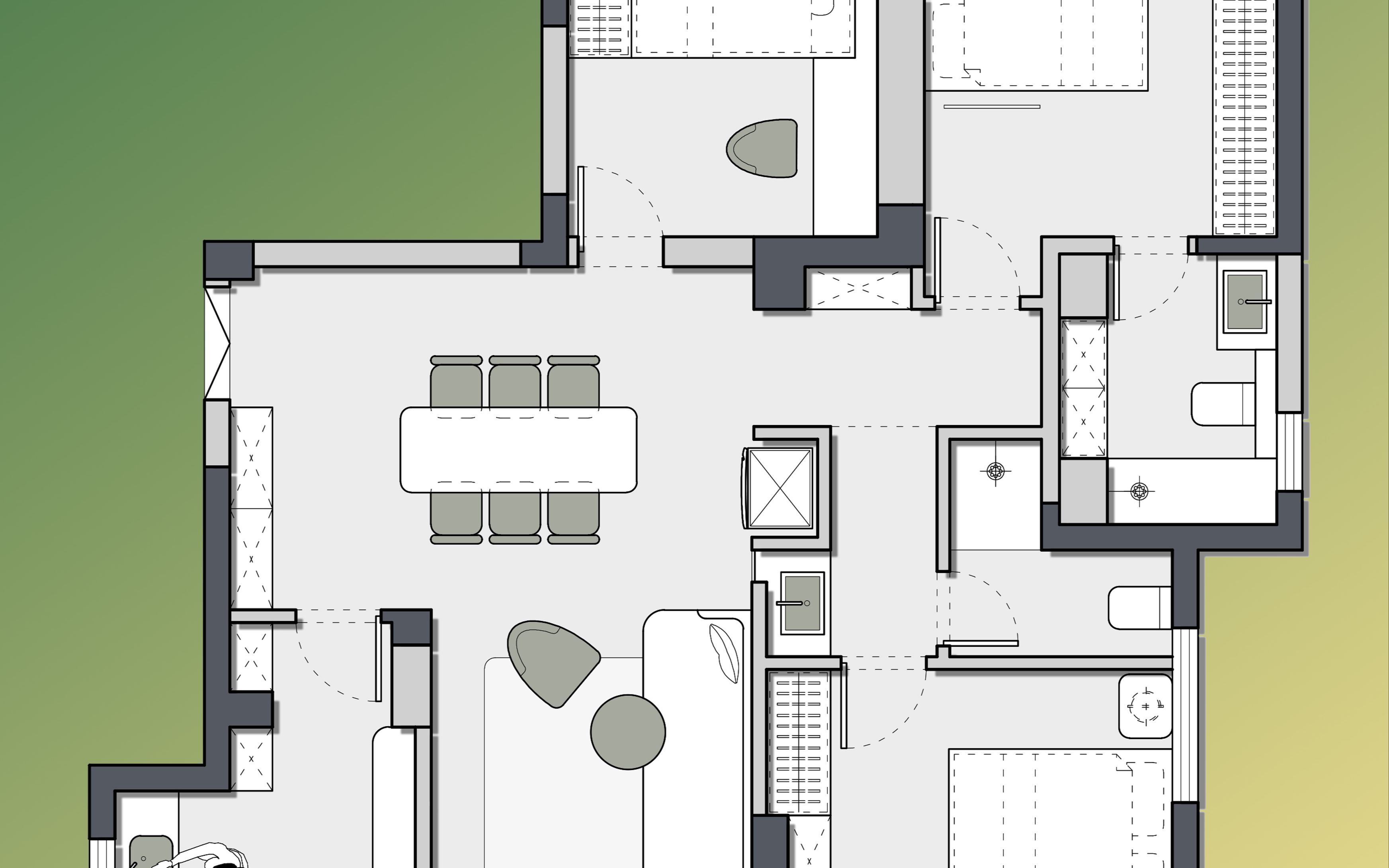 梯形的户型,还能这样设计?