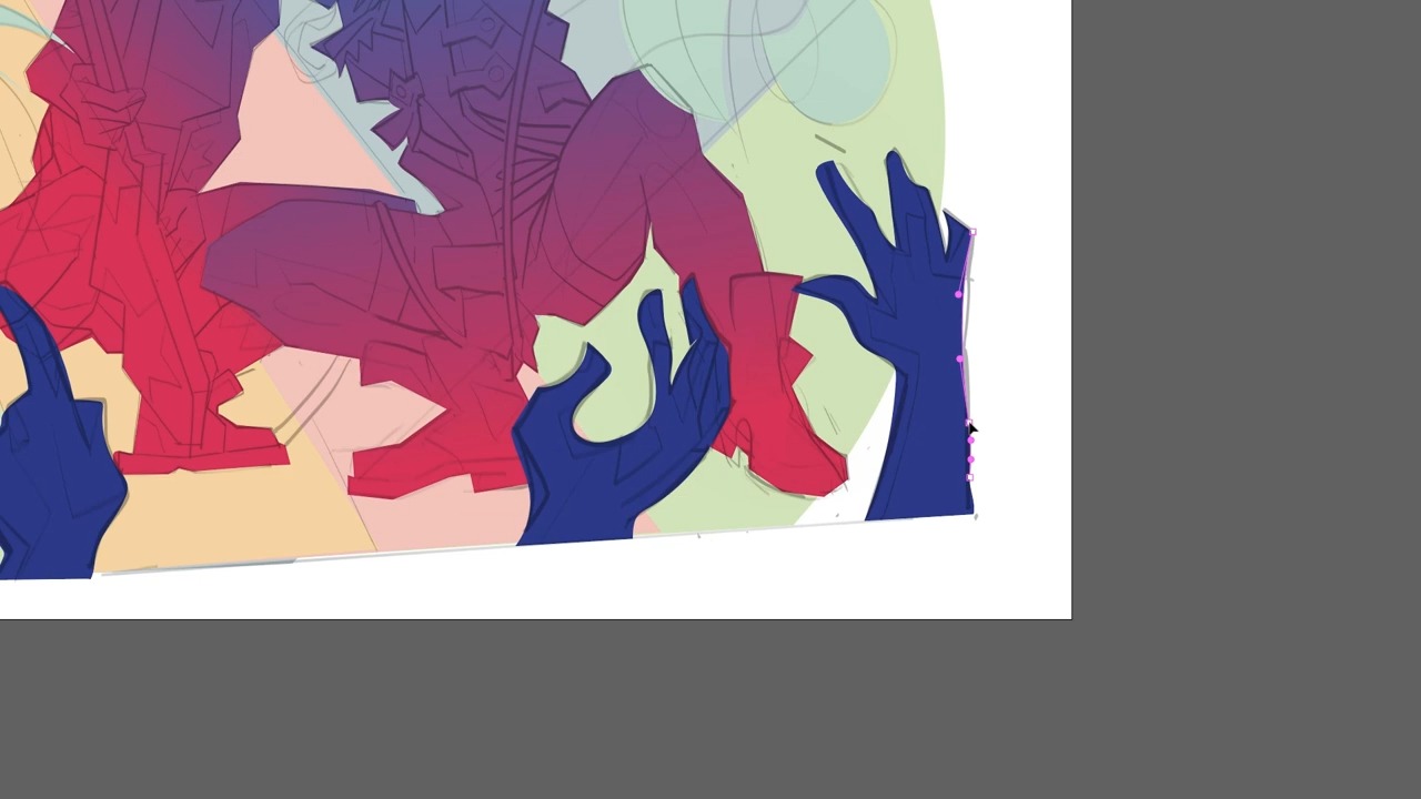 矢量插画|procreat_潮流人物插画