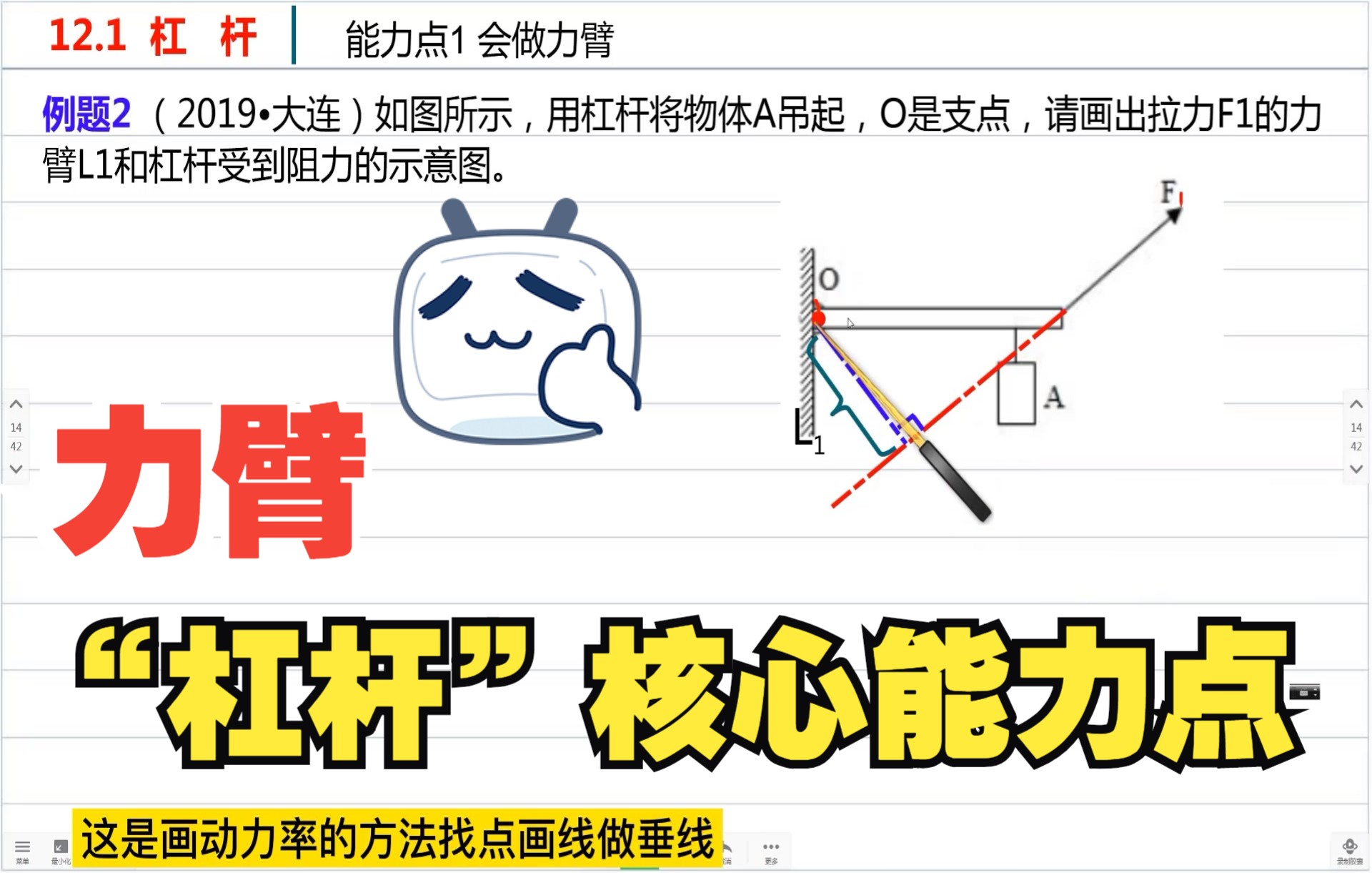 认识力臂 会做力臂 是杠杆所有能力点突破的核心哔哩哔哩bilibili