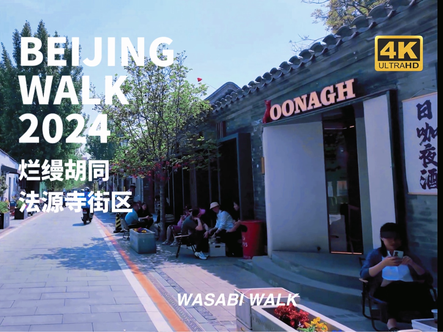 Beijing Walk|北京法源寺街区和烂缦胡同・胡同散步趣|烂缦胡同里邂逅幸福浪漫|环境音・放松减压2024【4K】哔哩哔哩bilibili