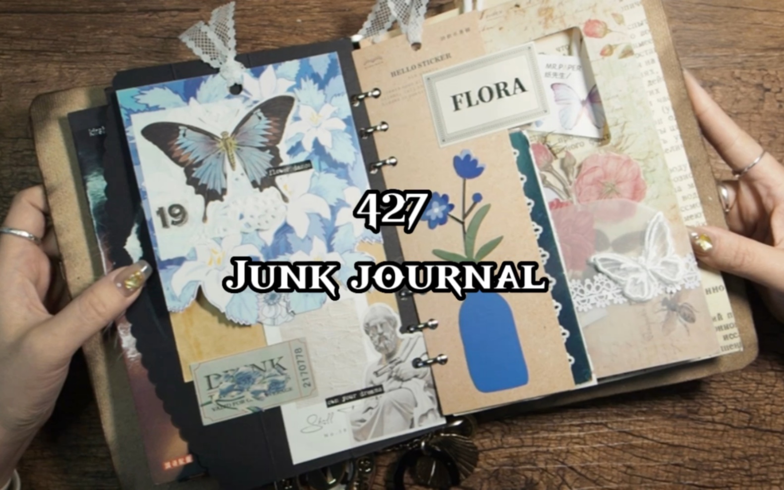 427期junk journal |生活碎片#艺术垃圾杂志#手帐日更挑战#废物利用#给你看看我的手帐#用垃圾做手帐哔哩哔哩bilibili