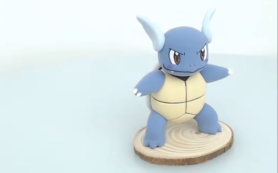 搬运粘土宝可梦卡咪龟水属性宝可梦宝可梦粘土艺术对比2016年的作品